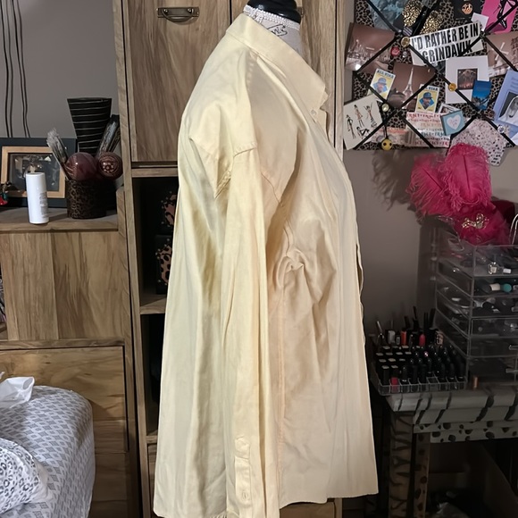 Ten West Apparel Yellow Oxford Button Down Shirt - XL - Picture 3 of 6